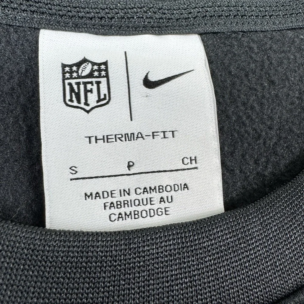Nike Therma-Fit NFL Pittsburgh Steelers Sideline Coaches Crewneck Mens Small EUC